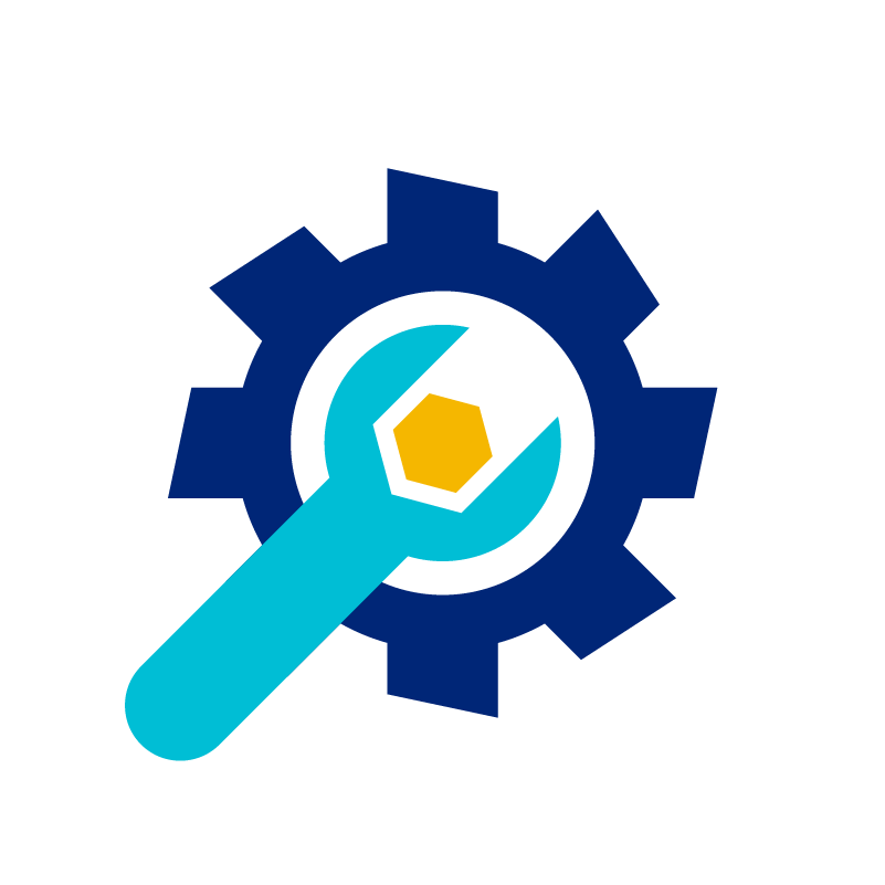 Illustration: gear and tool